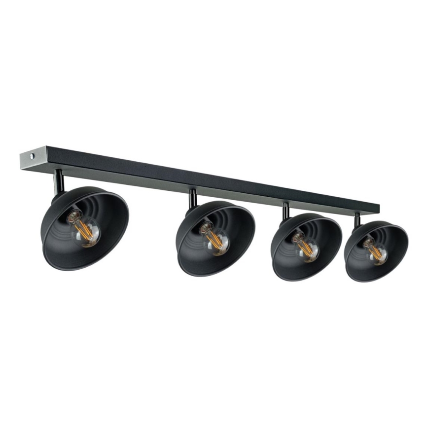 Akcentinis apšvietimas FAUN 4xE27/60W/230V juoda
