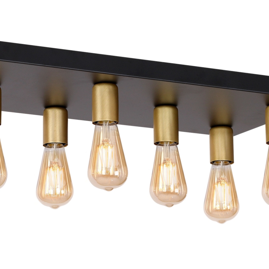 Akcentinis apšvietimas FILO 11xE27/60W/230V juoda/auksas