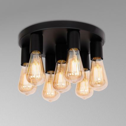 Akcentinis apšvietimas FILO 7xE27/60W/230V juoda