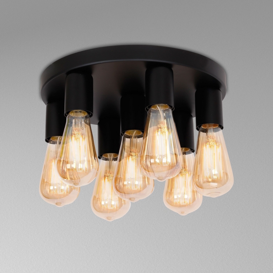 Akcentinis apšvietimas FILO 7xE27/60W/230V juoda
