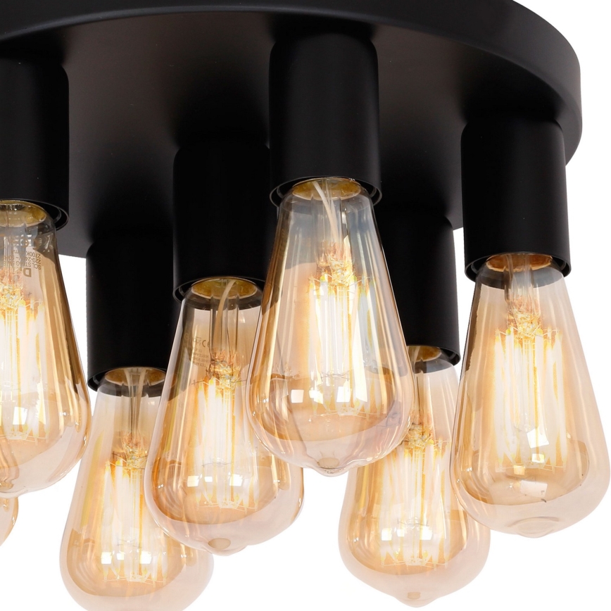 Akcentinis apšvietimas FILO 7xE27/60W/230V juoda