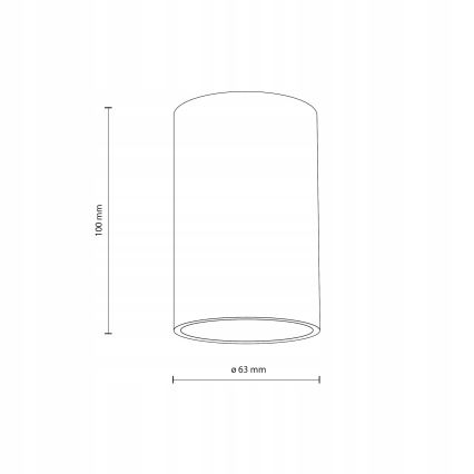 Akcentinis apšvietimas FLARE 1xGU10/10W/230V 10 cm balta