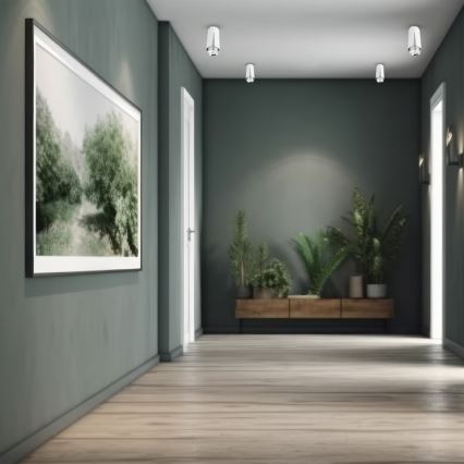 Akcentinis apšvietimas gėlė 1xGU10/8W/230V balta