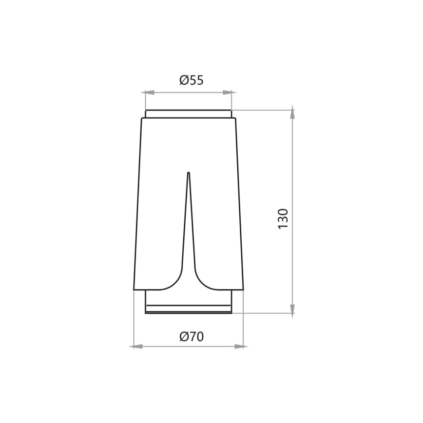 Akcentinis apšvietimas gėlė 1xGU10/8W/230V balta