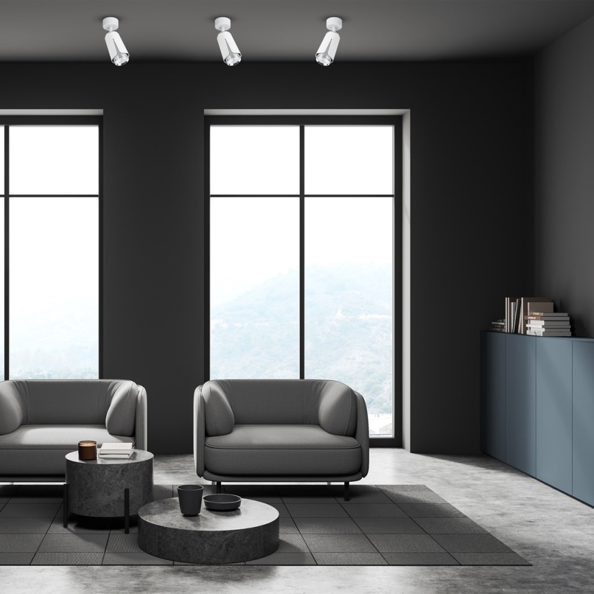 Akcentinis apšvietimas gėlė 1xGU10/8W/230V balta