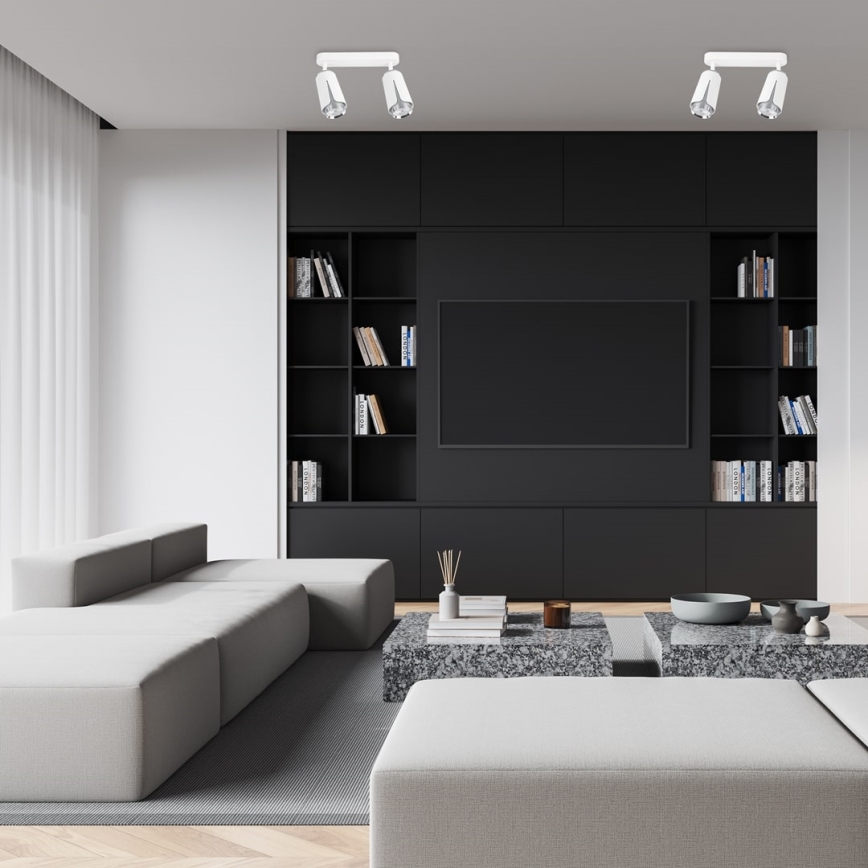 Akcentinis apšvietimas gėlė 2xGU10/8W/230V balta