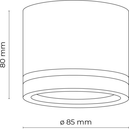 Akcentinis apšvietimas JET 1xGX53/11W/230V juoda