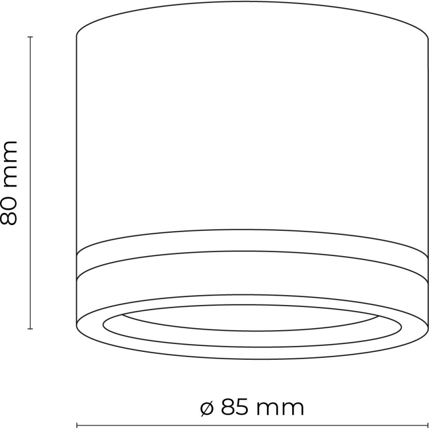 Akcentinis apšvietimas JET 1xGX53/11W/230V juoda