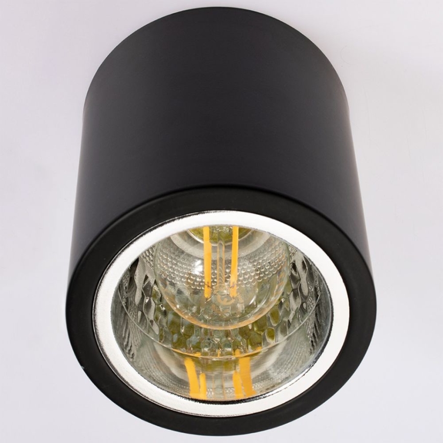 Akcentinis apšvietimas JUPITER 1xE27/20W/230V diametras 13 cm juoda