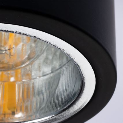 Akcentinis apšvietimas JUPITER 1xE27/20W/230V diametras 13 cm juoda