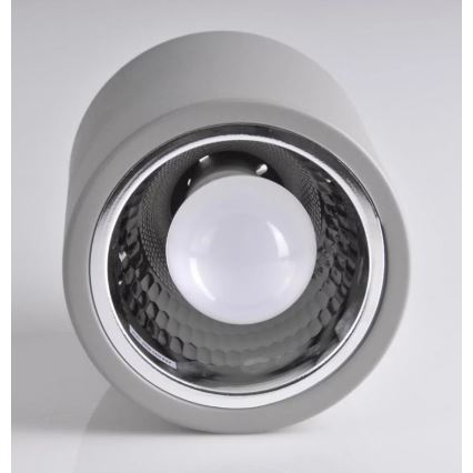 Akcentinis apšvietimas JUPITER 1xE27/20W/230V diametras 13 cm pilka