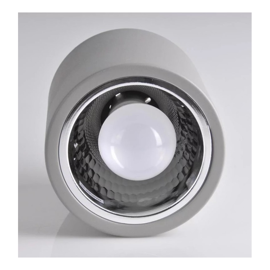 Akcentinis apšvietimas JUPITER 1xE27/20W/230V diametras 13 cm pilka