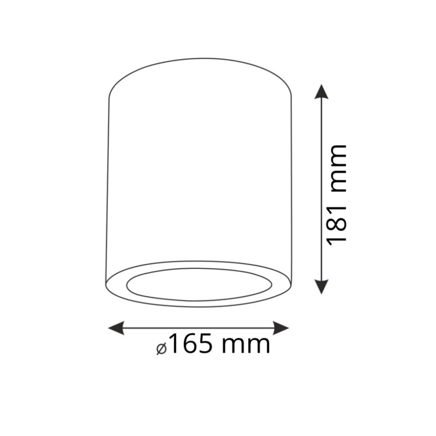 Akcentinis apšvietimas JUPITER 1xE27/20W/230V diametras 16,5 cm balta