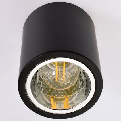 Akcentinis apšvietimas JUPITER 1xE27/20W/230V diametras 9,8 cm juoda