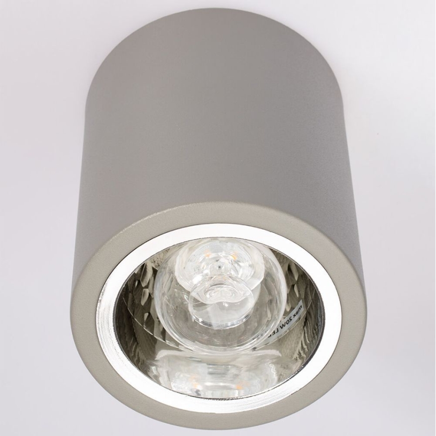 Akcentinis apšvietimas JUPITER 1xE27/20W/230V diametras 9,8 cm pilka