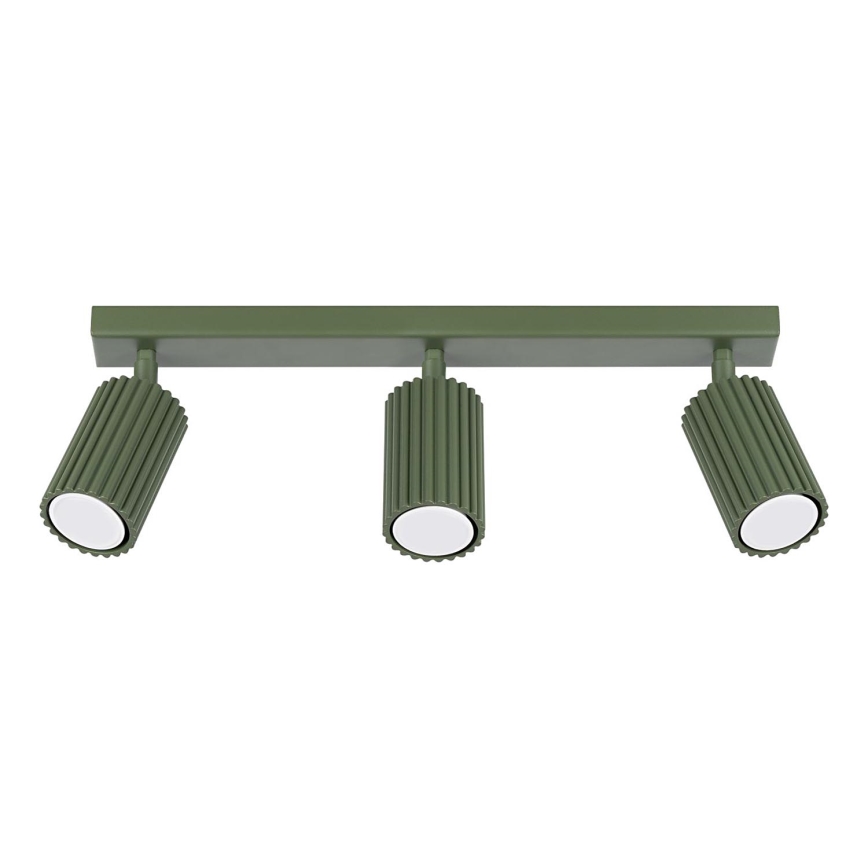 Akcentinis apšvietimas KARBON 3xGU10/10W/230V žalia