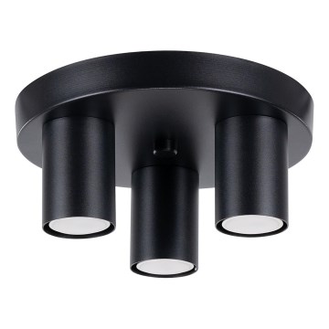 Akcentinis apšvietimas LAGOS 3xGU10/10W/230V juoda