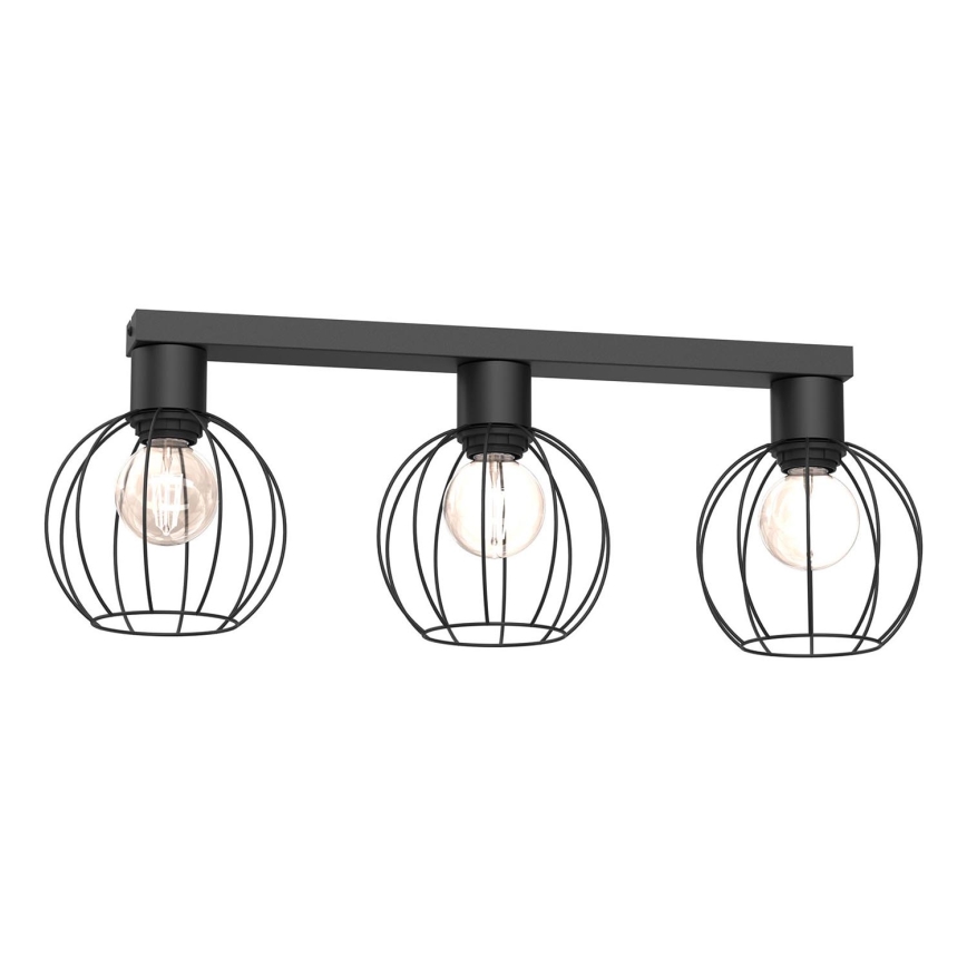Akcentinis apšvietimas LAPS 3xE27/15W/230V juoda