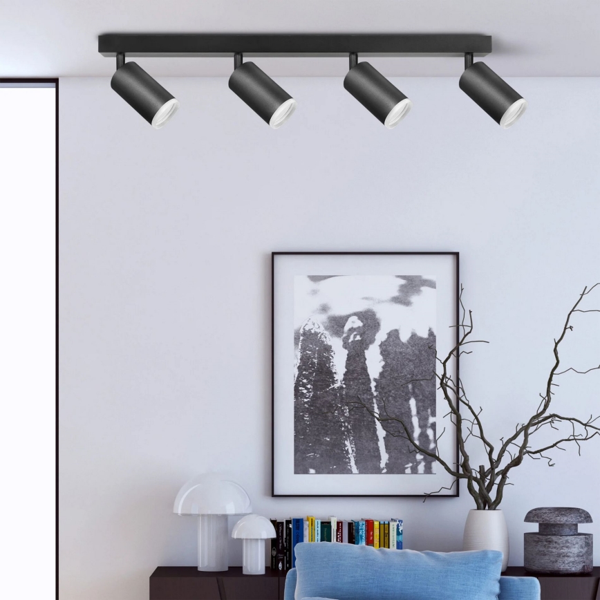Akcentinis apšvietimas LONDON 4xGU10/10W/230V juoda