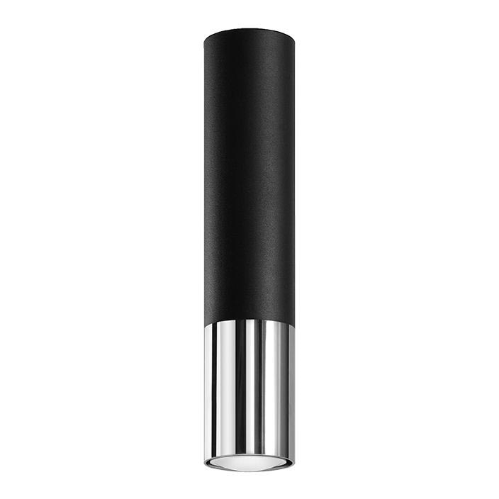 Akcentinis apšvietimas LOOPEZ 1xGU10/10W/230V juoda/blizgus chromas