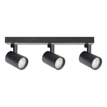 Akcentinis apšvietimas LYNX 3xGU10/10W/230V juoda