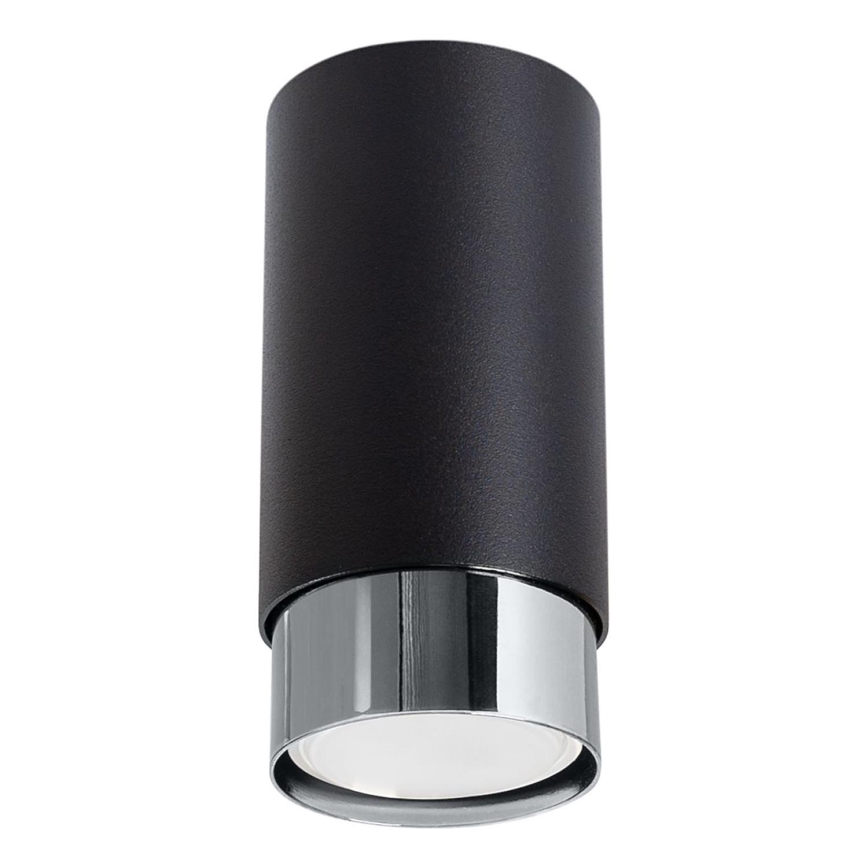 Akcentinis apšvietimas NERO 1xGU10/10W/230V 12,5 cm juoda/blizgus chromas