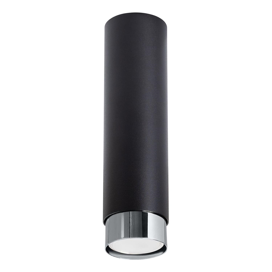 Akcentinis apšvietimas NERO 1xGU10/10W/230V 22,5 cm juoda/blizgus chromas