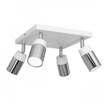 Akcentinis apšvietimas NEST 4xGU10/8W/230V balta/blizgus chromas