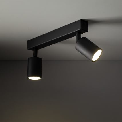 Akcentinis apšvietimas NEX 2xGU10/10W/230V juoda
