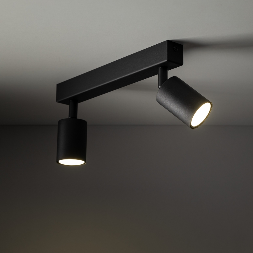 Akcentinis apšvietimas NEX 2xGU10/10W/230V juoda