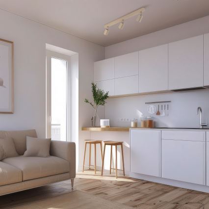 Akcentinis apšvietimas NEX 3xGU10/10W/230V smėlio spalva