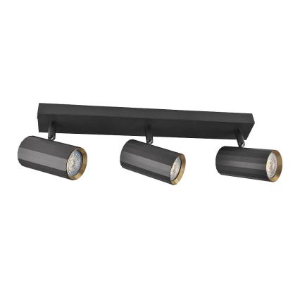 Akcentinis apšvietimas NICEA 3xGU10/10W/230V juoda