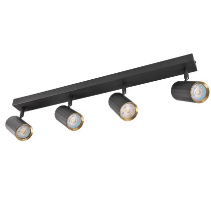 Akcentinis apšvietimas NICEA 4xGU10/10W/230V juoda