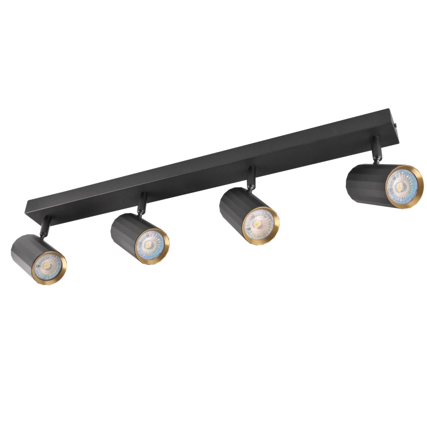 Akcentinis apšvietimas NICEA 4xGU10/10W/230V juoda