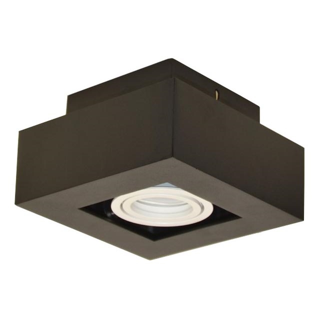 Akcentinis apšvietimas PITA 1xGU10/30W/230V juoda
