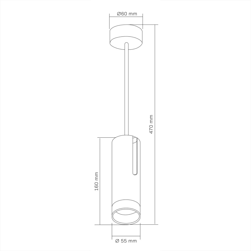 Akcentinis apšvietimas PORTO 1xGU10/10W/230V juoda