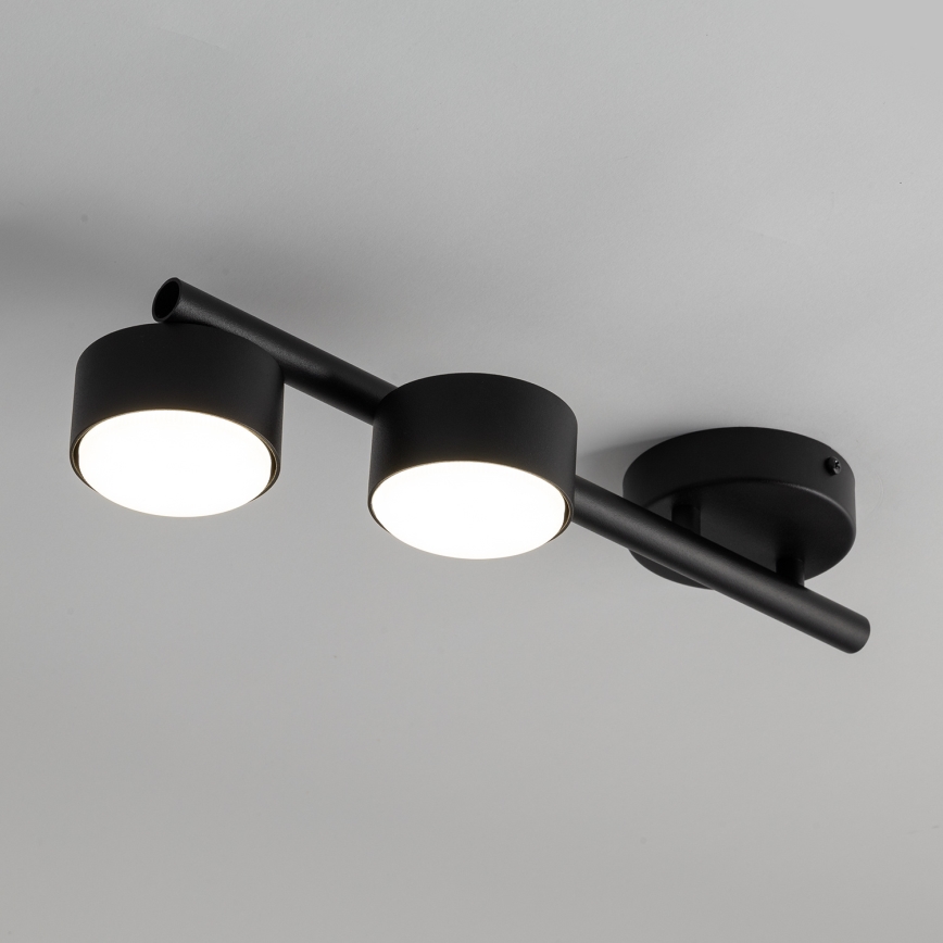 Akcentinis apšvietimas PUNTO 2xGX53/12W/230V juoda