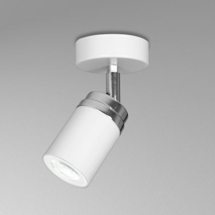 Akcentinis apšvietimas RENO 1xGU10/8W/230V balta/blizgus chromas