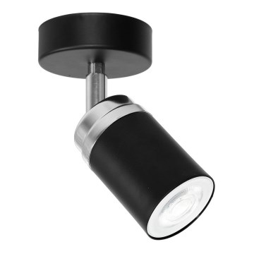 Akcentinis apšvietimas RENO 1xGU10/8W/230V juoda/blizgus chromas