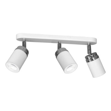 Akcentinis apšvietimas RENO 3xGU10/8W/230V balta/blizgus chromas