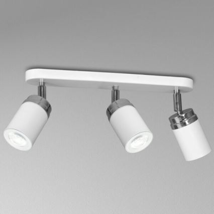 Akcentinis apšvietimas RENO 3xGU10/8W/230V balta/blizgus chromas