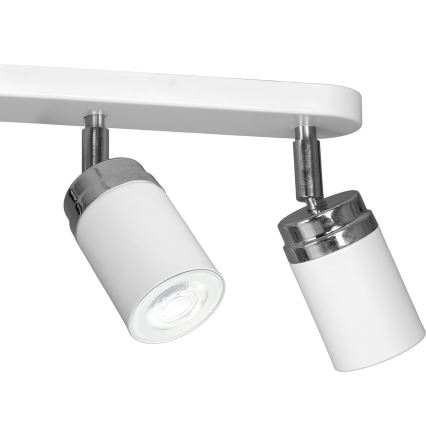 Akcentinis apšvietimas RENO 3xGU10/8W/230V balta/blizgus chromas