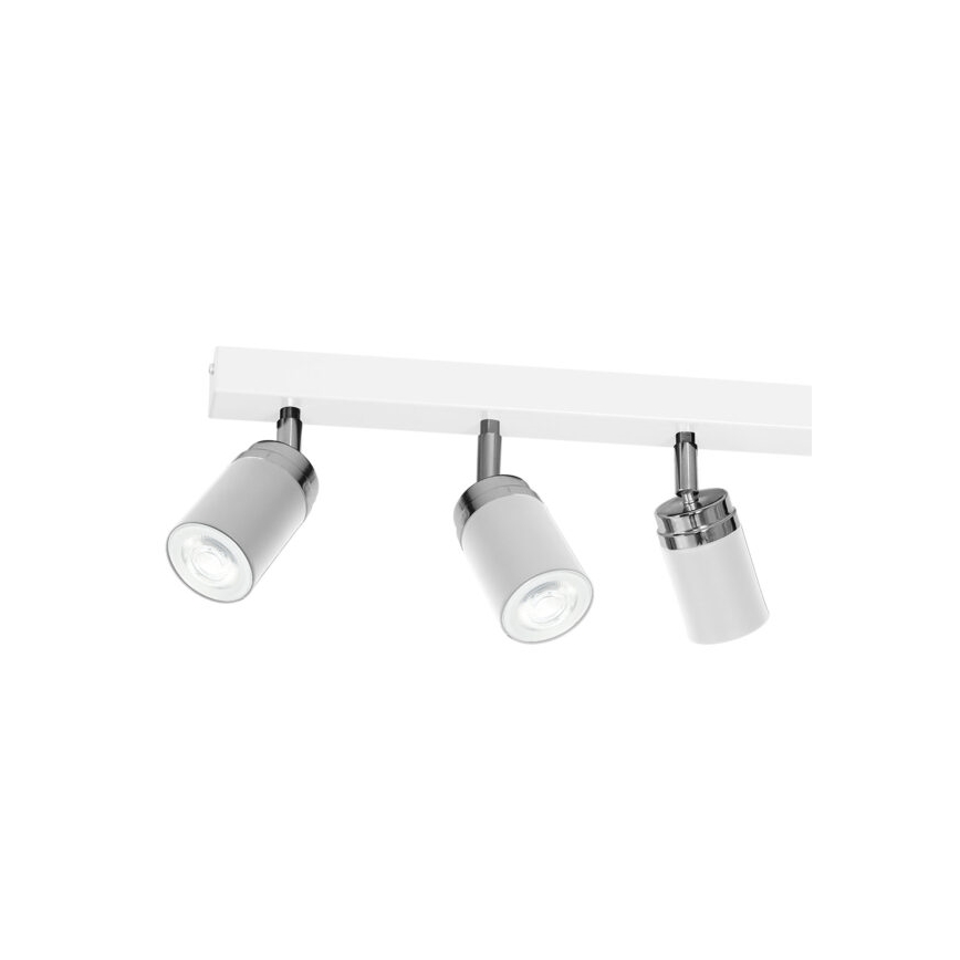Akcentinis apšvietimas RENO 6xGU10/8W/230V balta/blizgus chromas