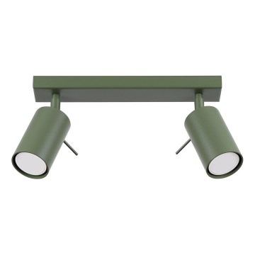 Akcentinis apšvietimas RING 2xGU10/10W/230V žalia
