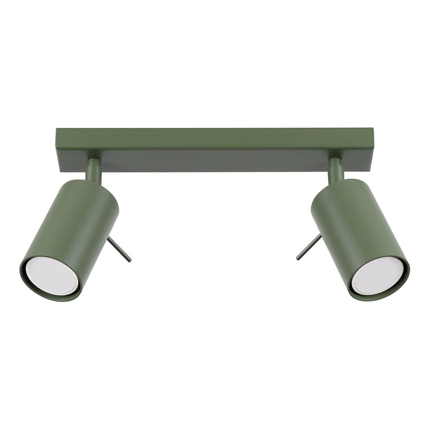 Akcentinis apšvietimas RING 2xGU10/10W/230V žalia