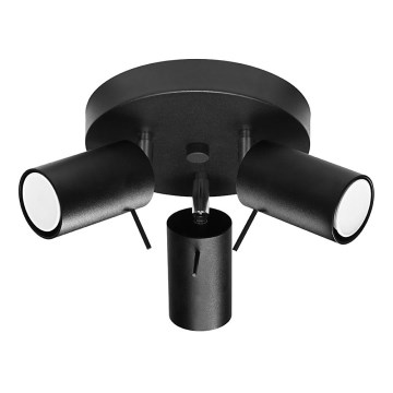 Akcentinis apšvietimas RING 3xGU10/10W/230V juoda