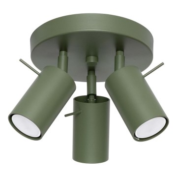 Akcentinis apšvietimas RING 3xGU10/10W/230V žalia