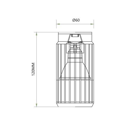 Akcentinis apšvietimas VERTICAL 1xGU10/8W/230V balta