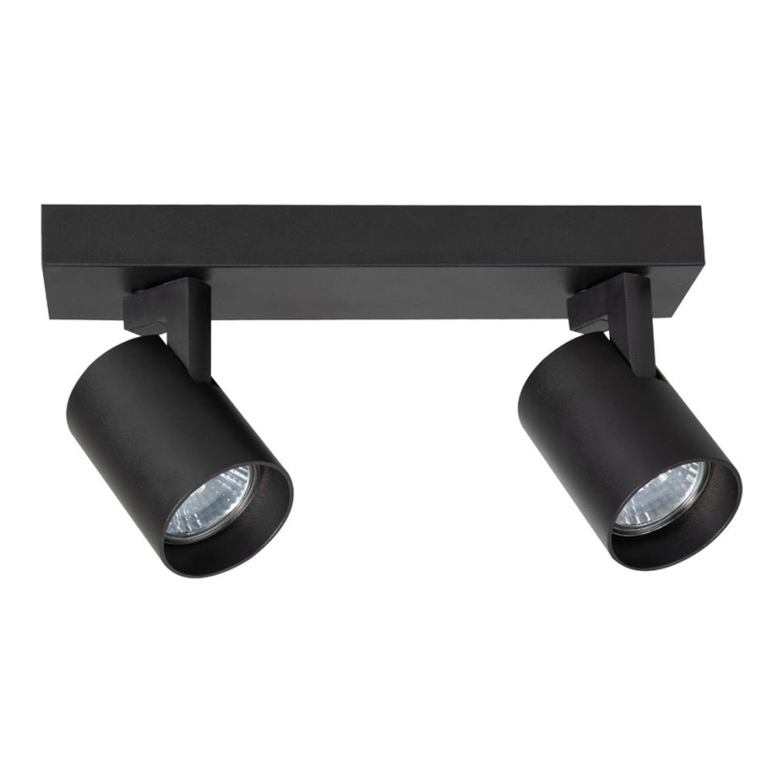 Akcentinis apšvietimas VOLF 2xGU10/10W/230V juoda