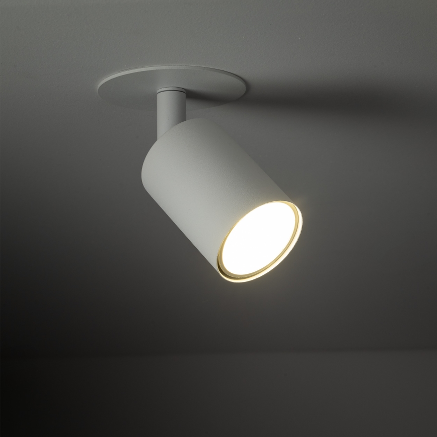 Akcentinis įleidžiamas šviestuvas NEX 1xGU10/10W/230V balta